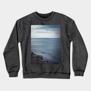 Seascape with a sailboat Crewneck Sweatshirt